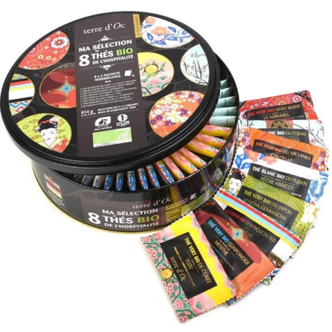 Collection de thés de l'hospitalité - 48 sachets thés BIO - Terre d'Oc