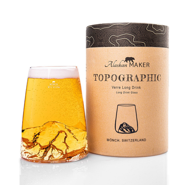 Verre design TOPOGRAPHIC – Mönch - Alaskan Maker