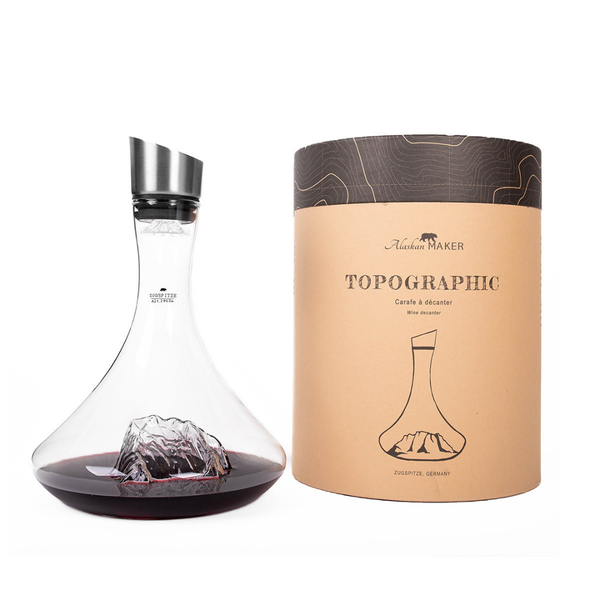 Carafe à vin TOPOGRAPHIC : Zugspitze - Alaskan Maker