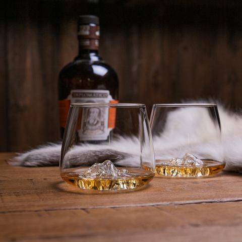 Set de 2 verres Topographic : Everest & Mont Blanc - Alaskan Maker