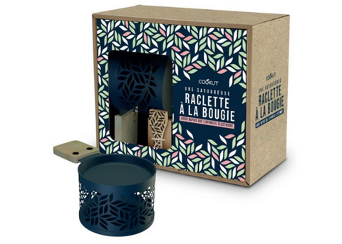 Coffret duo, appareils individuels à raclette à la bougie - origami ou vache