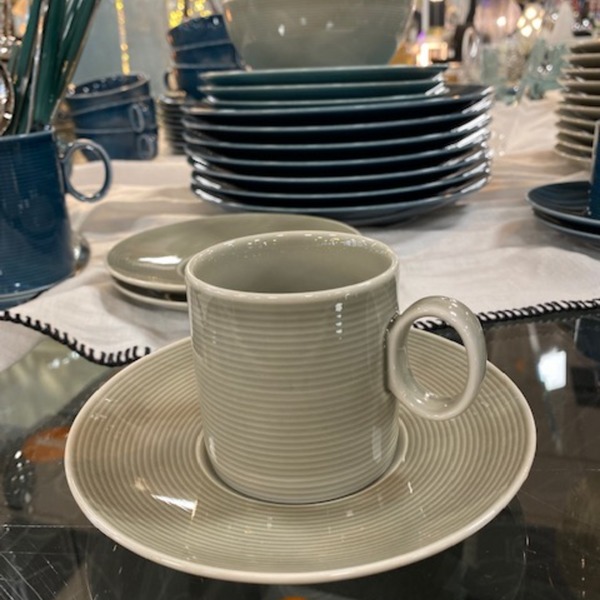 Tasse à café et soucoupe Loft couleurs - Thomas