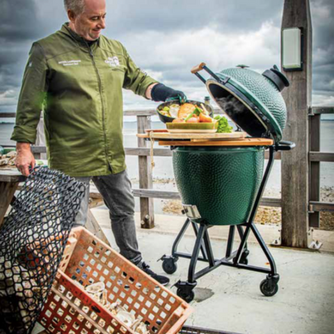 LARGE - Pack Start avec chariot à roulettes - Big Green Egg